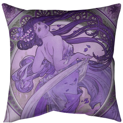 Insert de coussin décoratif alphonse mucha the danse