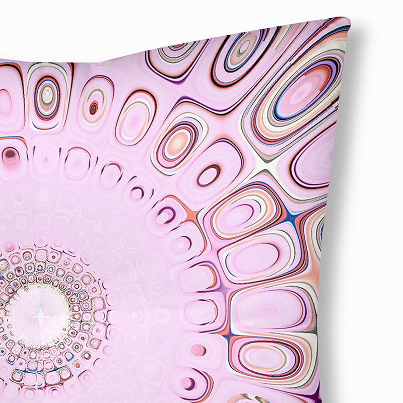 Abstract Reversible Throw Pillow, 30" x 30"