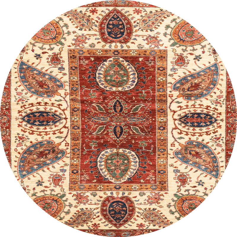 Abstract Indoor Rug, Round 3'
