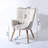 Modern Wingback Office Chair with Upholstered Seat and Wooden Legs, Conference Room & Home Office Side Chair-801292104-780118949
