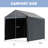 5 Ft. W x 7.2 Ft. D Garage, Portable Outdoor Storage Shed