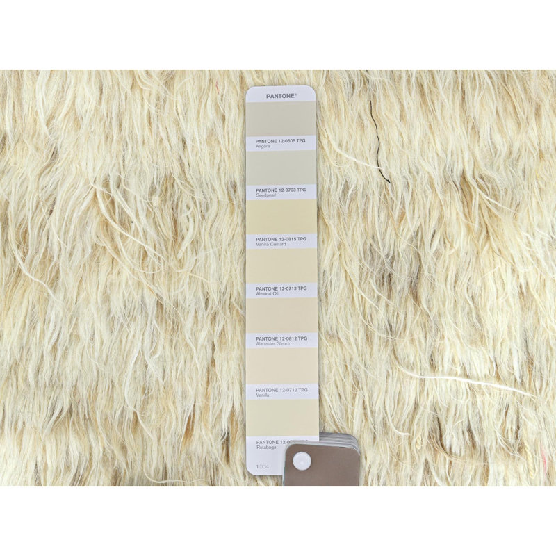 Vitala One-of-a-Kind Round 12'0" X 12'1" New Age Round Area Rug in Beige
