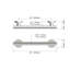 Barre d'appui HORIZON 12 po x 1,25 po, conforme à l'ADA pour la sécurité du bain et de la douche (capacité de 500 lb) en acier inoxydable brossé-125312417-125312416