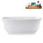 Baignoire autoportante 59 po avec plateau interne 59 po Streamline-101412698