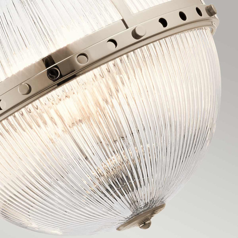 Zolder 3 - Light Sphere Pendant, Polished Nickel