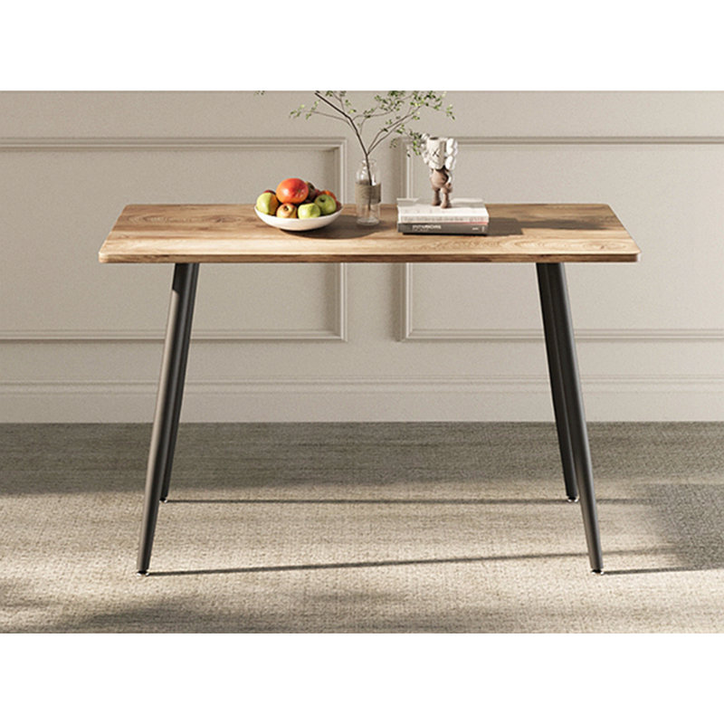 Pieds de table de salle à manger en bois aggloméré de 47 po en bois aggloméré de 47 po, table de salle à manger, bureau d'ordinateur, table de cuisine, pour 4 à 6 sièges.