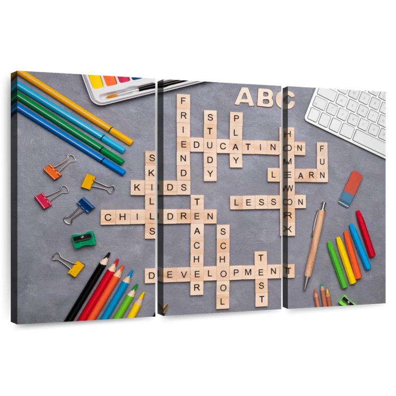 Senne Éducation Mots croisés, H 32 po x l 50 po