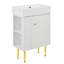 Meuble-lavabo pour salle de bain, armoire combinée, rangement pour salle de bain, rangement à gauche