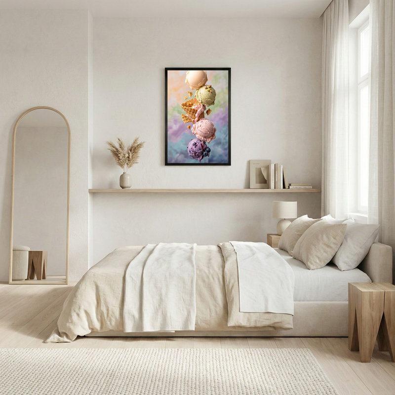 Art mural empilé sur fond de pastel, H 24 po x l 16 po