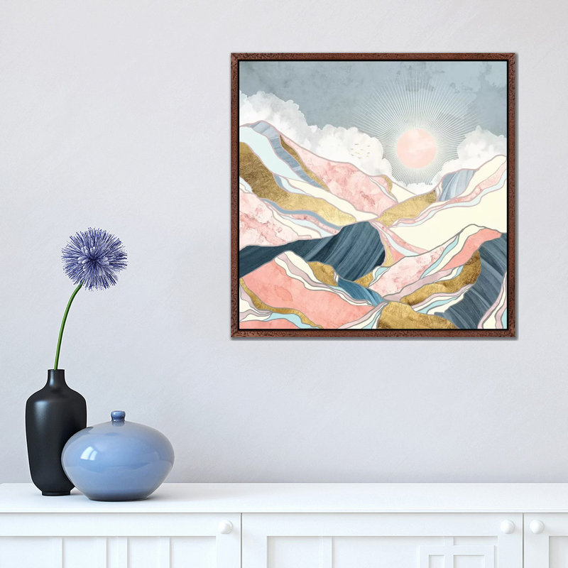 Spring Morning - Print on Canvas, 66.04 cm H x 66.04 cm W, Brown Framed