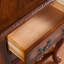 Console demi-cercle en bois massif brun noisette-361257459