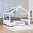 Wood House Floor Bed With Slats-376006403-376006401