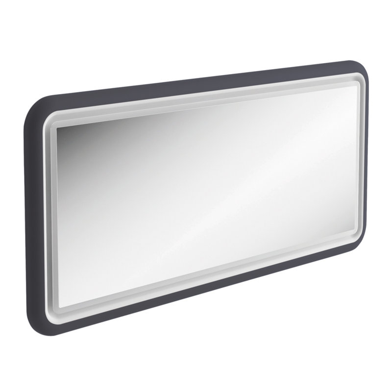 Senah Flat Mirror, Grey
