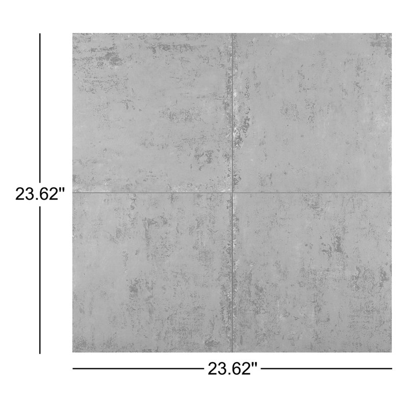 Ravina 23.62 in. x 23.62 in. Matte Porcelain Stone Look Floor and Wall Tile (11.62 Sq. Ft. / Case), Copper