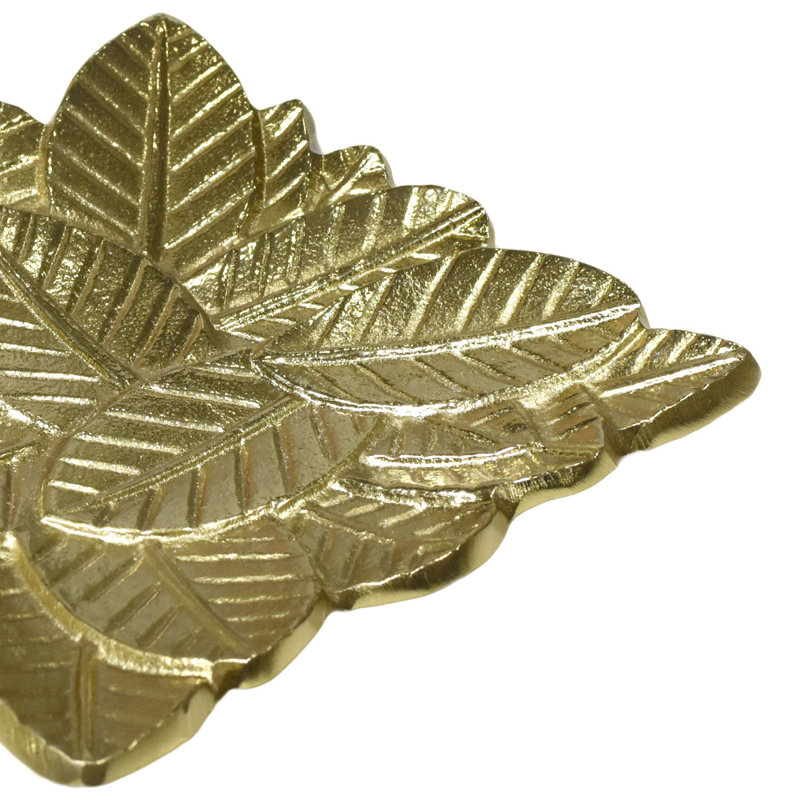 Red Barrel Studio® Aluminum Tray, Gold