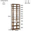 Range-chaussures autoportant en bois à double rangée sur 10 niveaux 62 "avec tablette supérieure pour vestibule et garde-robe Bridgeview