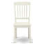 Ensemble de salle à manger 7 pièces comprenant une table ovale avec rallonge papillon et 6 chaises en bois, 101,6 x 193,3 cm, blanc lin-1567395610