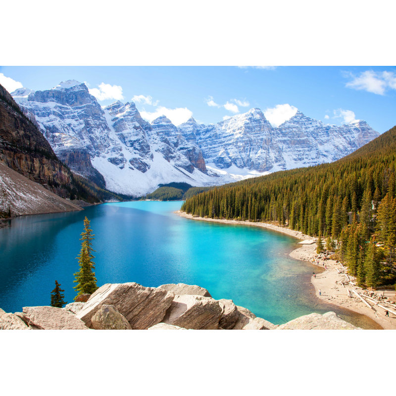 Canadian Rockies par Naomuro - Photographie sur toile tendue, H 32 po x l 48 po