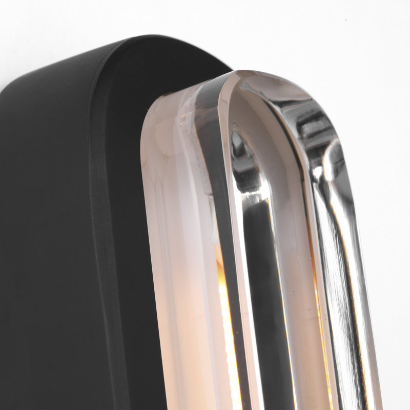 Emera 1 - Light LED Vanity Light, Nightshade Black, 13" H x 2" W x 1.4" D