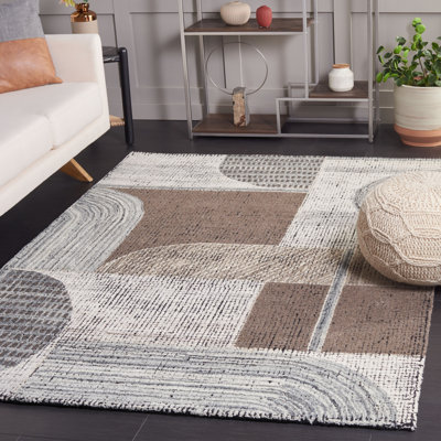 Tapis rectangulaire en laine Sanayah