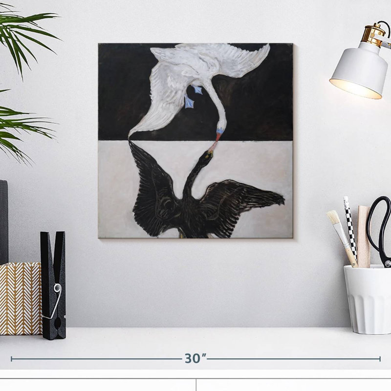 Brampt The Swan No. 1, 16" H x 16" W