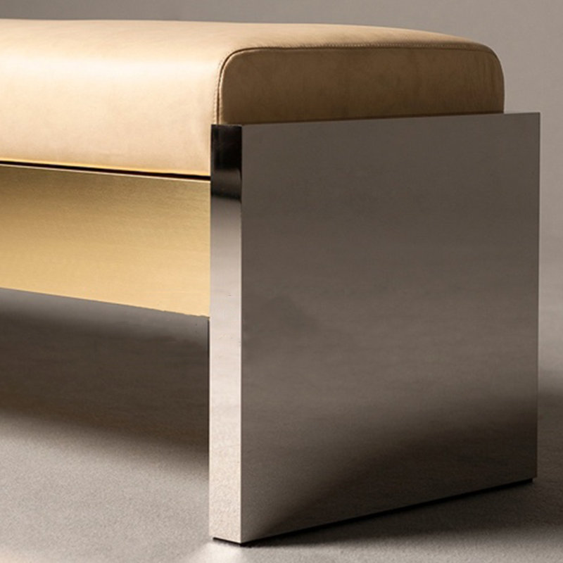 Banc simple pour vêtements, H 17,72 po x l 47,24 po x P 17,72 po