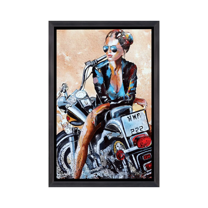 «Let's Do It» par Donatella Marraoni - impression, H 18 po x l 26 po x P 1,5 po, Cadre noir vieilli