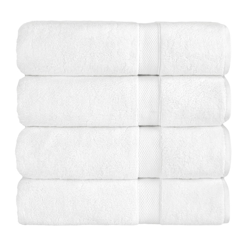 Collection de serviettes surdimensionnées 100% coton Anovia Hotel Terry, Serviette de bain - paquet de 4