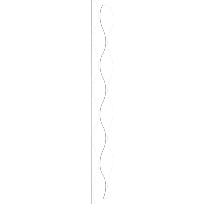 Ensemble de panneaux muraux décoratifs en PVC Ozark, H 94 po x l 9 po x P 0,37 po