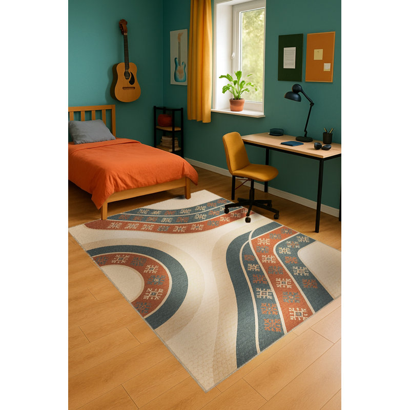 Tapis beige tissé traditionnel Mosso, 2'6" x 9'10"