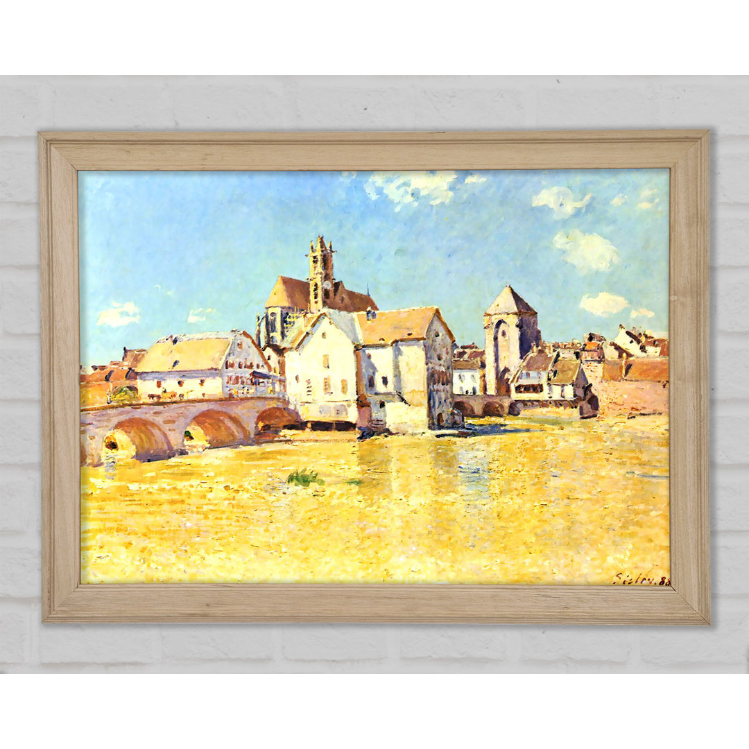 Sisley Bridge of Moret In Morning Sun - Einzelner Bilderrahmen Kunstdrucke