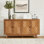 Chartier Mid-Century Modern 57'' W Sideboard with Adjustable Shelves and Solid Wood Legs