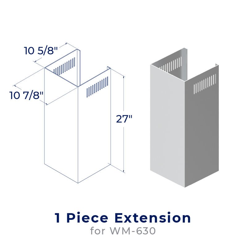 Extension de cheminée de hotte