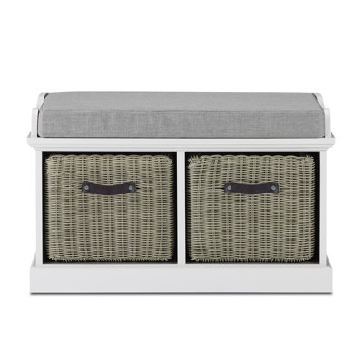 Anise Upholstered Bench with Shoe Storage