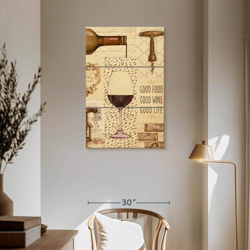 Collage de verres à vin Yarlin, H 57 po x l 36 po