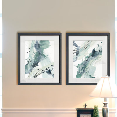 " Deep Splash I " 2 - Pieces Painting Print