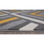Tapis gris / blanc / jaune Braziel-1808422079
