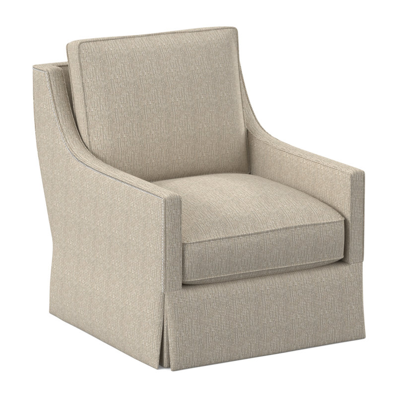 Jupe de chaise pivotante Sonoma, Steps Stones - Viscose ivoire