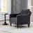 Accent Comfy Chair w/USB charging port,Mid+,Soft+,High-support Rebound Sponge,Ergonomic Wide Backrest,Retro Wooden Legs, Comfy Upholstered Arm Chair w/Side Storage for Living Room Bedroom.-4780595