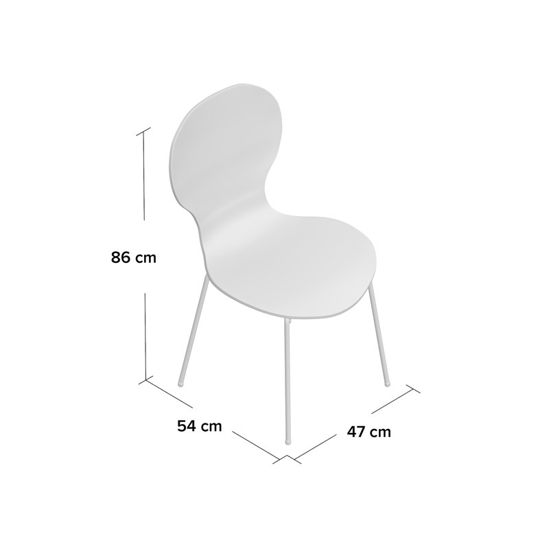 Luca Side Chair, Black