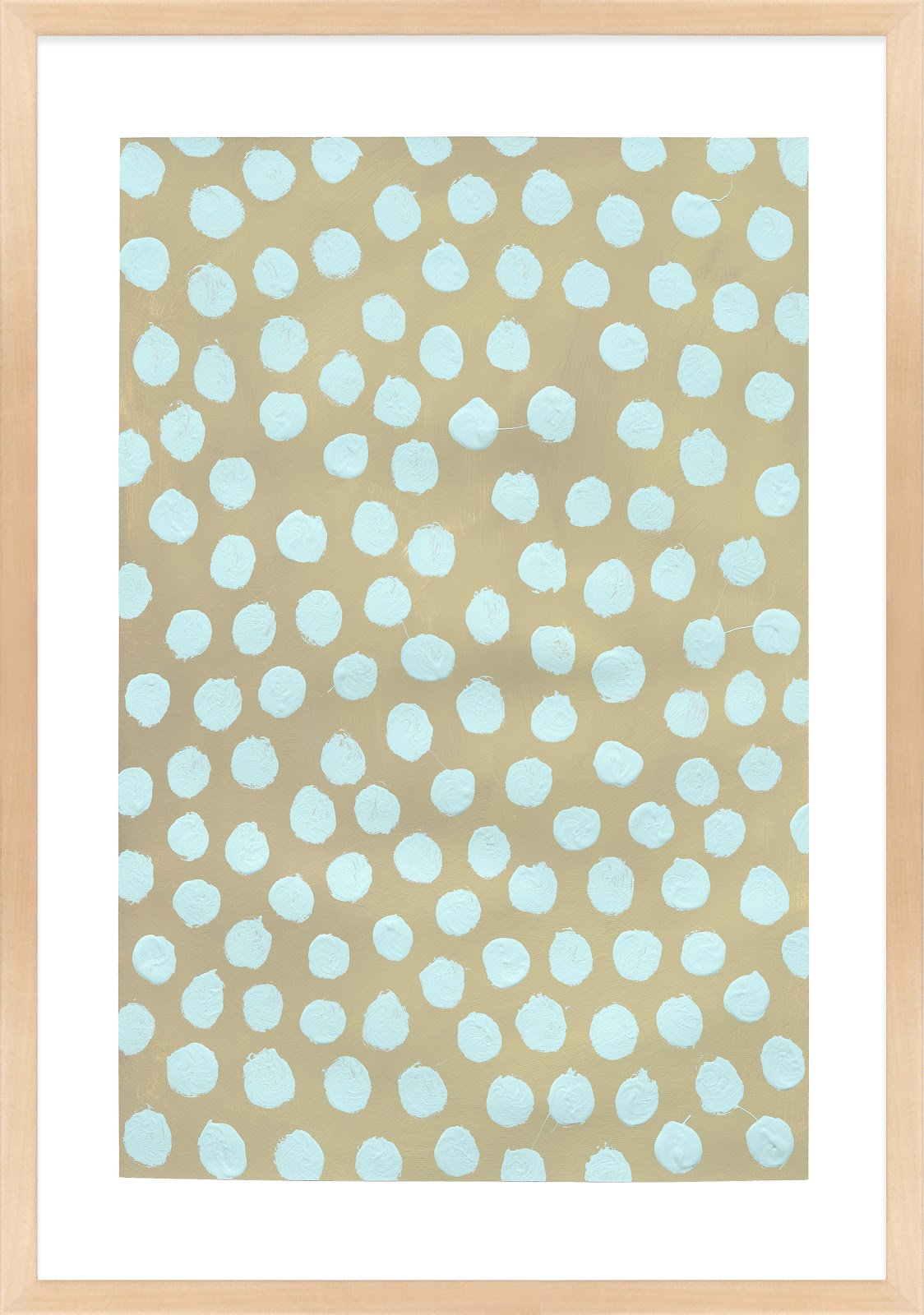 Cloud On Khaki by Michela Sorrentino, Brown, 38" H x 26.5" W x 1.25" D
