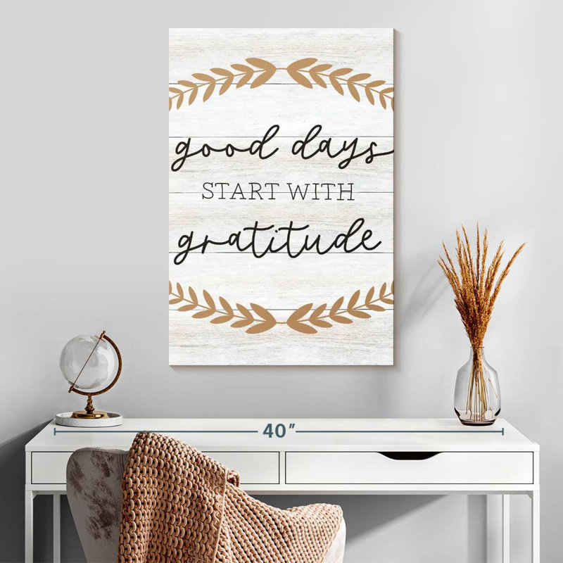 Tergel Good Days Gratitude, H 30 po x l 20 po