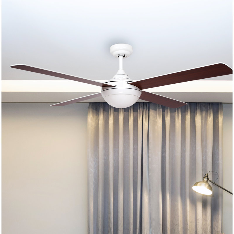 Bingaman 132cm Ceiling Fan with LED Lights, White