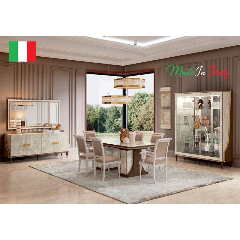 Infinity 11 - Piece Solid Wood Dining Set