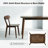 Mid Century Modern Solid Wood Dining Table