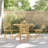 vidaXL Garden Dining Set Natural Bamboo Bamboo Medium Foldable
