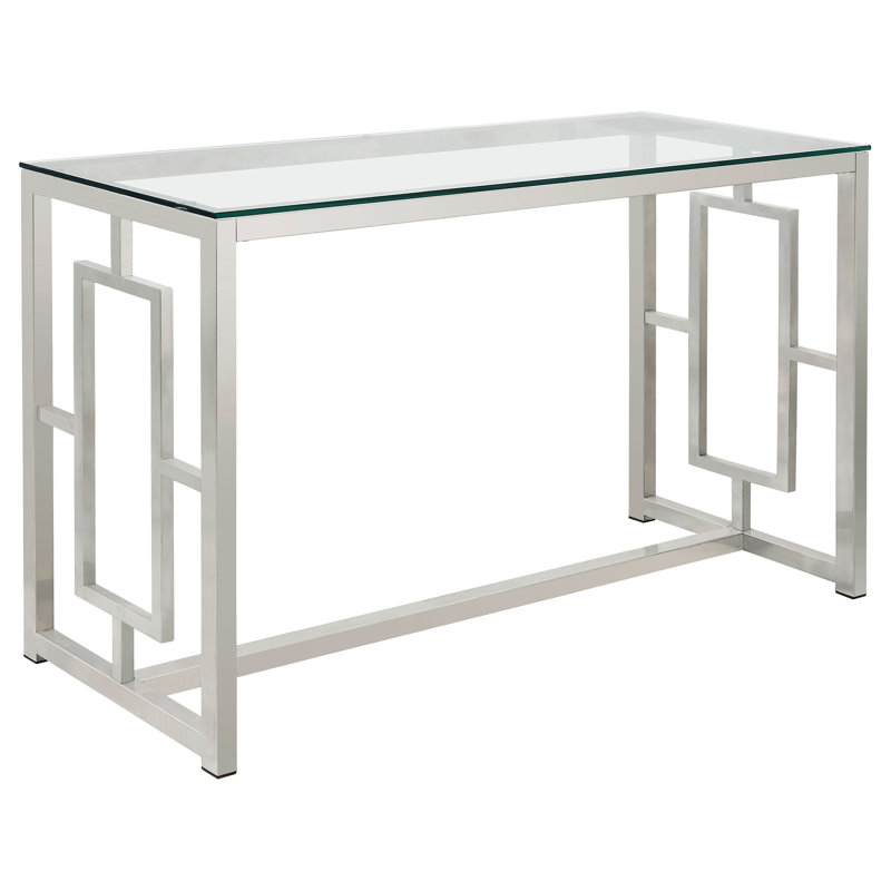 Beaufain 47.25'' Glass Top Console Table