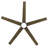 60” 5 Blade Solid Wood Ceiling Fan With Light & Remote Control,elegant & Quiet Airflow-1718840614-1718840611