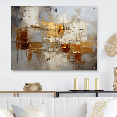 Transcendent Textures V - Collages abstraits, art mural acrylique pour le salon