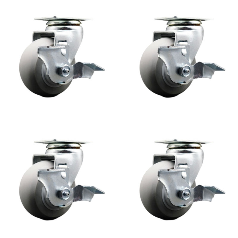 Thermoplastic Rubber Swivel Caster